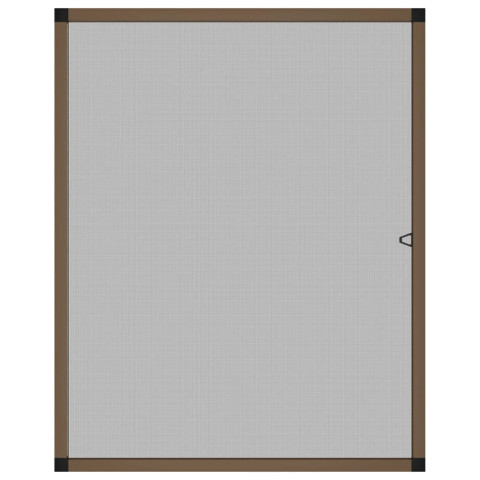 Moustiquaire pour fenêtres marron 80x100 cm