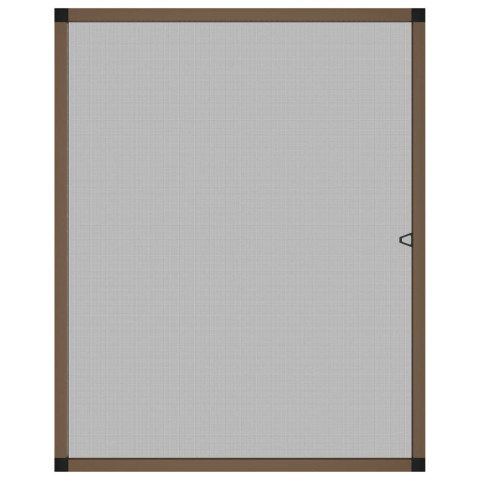 Moustiquaire pour fenêtres marron 100x120 cm