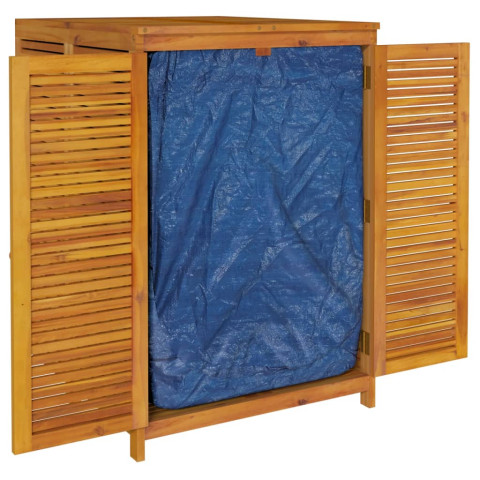 Boîte de rangement de jardin 70x87x104 cm bois massif d'acacia