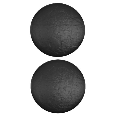 Housses pour salon îlot 2 pcs 10 œillets ø236x67 cm rond