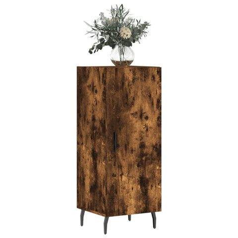 Buffet chêne fumé 34,5x34x90 cm bois d'ingénierie