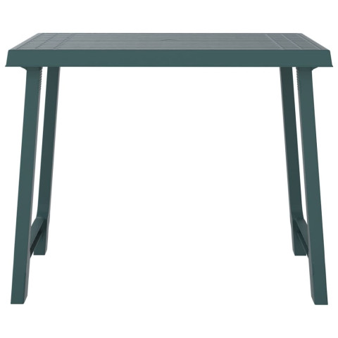 Table de camping vert 79x56x64 cm pp aspect de bois