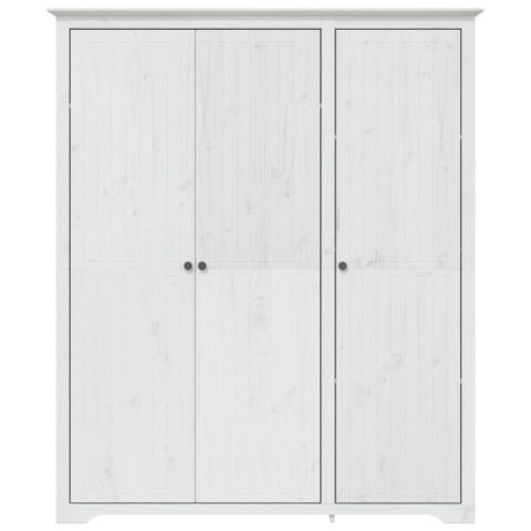 Garde-robe bodo blanc 151,5x52x176,5 cm bois massif de pin