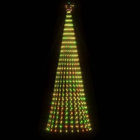  Arbre de Noël lumineux conique 688 LED colorées 300 cm