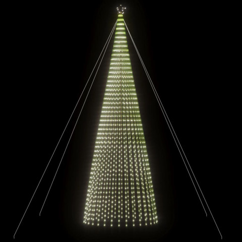  Arbre de Noël lumineux conique 1544 LED blanc froid 500 cm