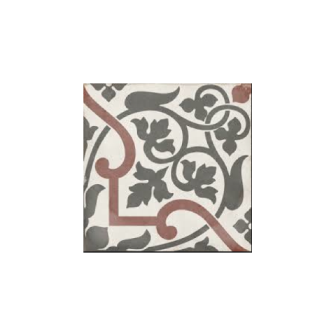 Folies bergère - art nouveau carrelage aspect carreaux de ciment vieilli - 20 x 20 cm