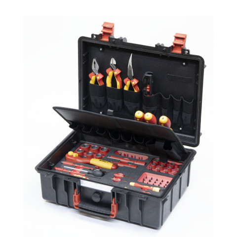Caisse à outils eMobility L - 62 pièces - WIHA - 45833