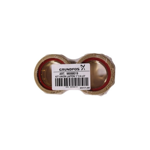 Raccord union laiton GRUNDFOS 2'-1'1/4 RG - 2 pièces - 96568019