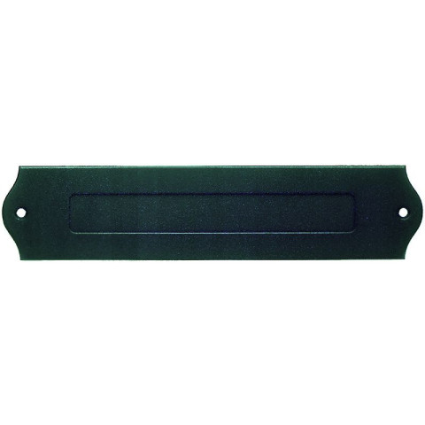 Entrée de boîte à lettre 1800 BOUVET - 260 x 60 mm - ouverture 170 x 25 mm - fer cémenté noir - 20083