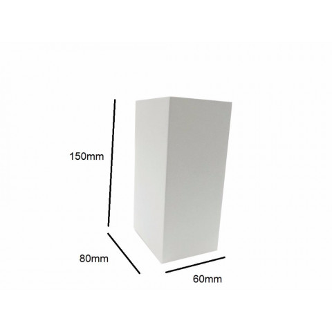 Applique murale led b18 6w ip44 blanc - couleur eclairage au choix