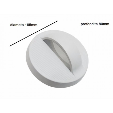Applique murale led b31 7w ip44 blanc - couleur eclairage : blanc neutre 4000k - 5500k