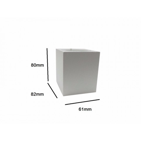 Applique murale led b33 3w ip44 blanc - couleur eclairage au choix