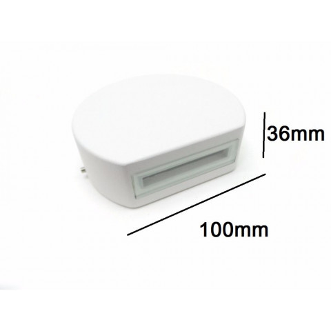 Applique murale led b36 3w ip44 blanc - couleur eclairage : blanc neutre 4000k - 5500k