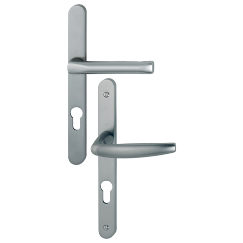 Ensemble de porte plaque étroite Atlanta HOPPE - SRR aspect inox F9 - clé i - 113KH/300LMSGL/1530 - ép.68/77 - 3304481