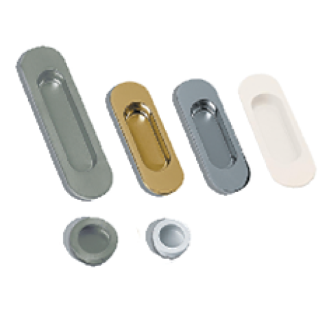 Poignée cuvette Ø 40 mm ESTAMP - nickel brosse - 3511/100