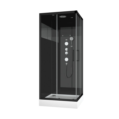 Cabine de douche carrée 90x90x215cm- MIRROR SPACE SQUARE Aurlane - CAB182
