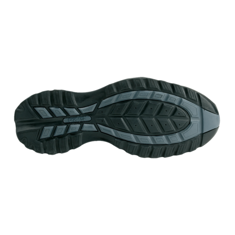 Chaussure basse zephir s1p - s 24 bossi industrie - cuir croûte velours noir/toile grise - 5122 - Pointure au choix