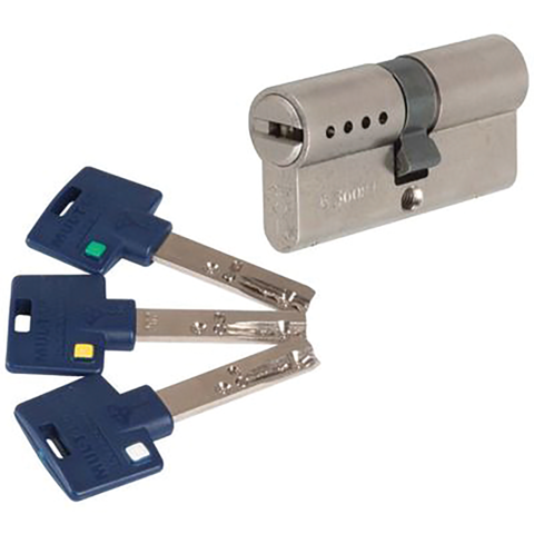 Cylindre MTL600 262S+ 62 31BT-31 NM PAN MULTLOCK 3 Clés PVC bleu B.R. - EUM6P31B31X3PBLVR