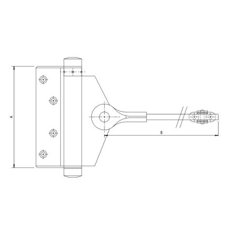 Ferme porte à tringle N°2 SEVAX 250 mm Max. 40 kg - 203002
