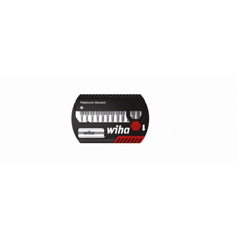 Coffret d'embouts WIHA Flipselector Standard TORX 13 pcs + Porte embout universel + attache ceinture - 39056