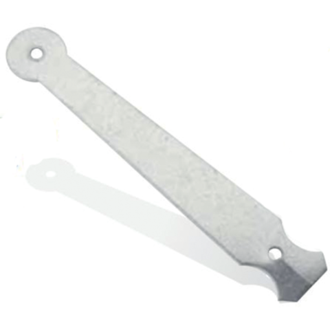 Patte scellement L.160mm BOURG MERMIER - zingué blanc - M-633163