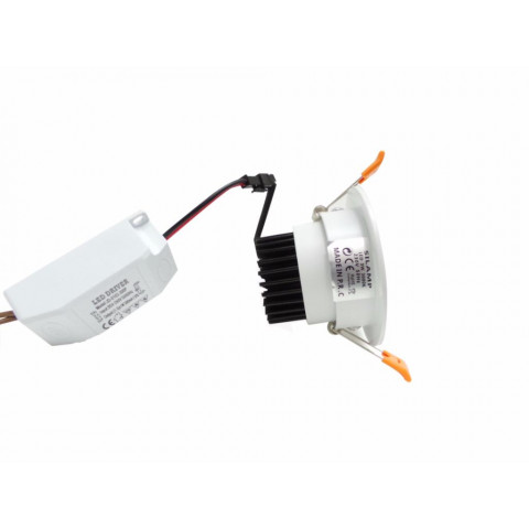 Spot encastrable led cob rond orientable 5w 80 - couleur eclairage au choix