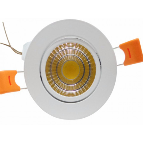 Spot encastrable led cob rond orientable 12w 80 - couleur eclairage au choix