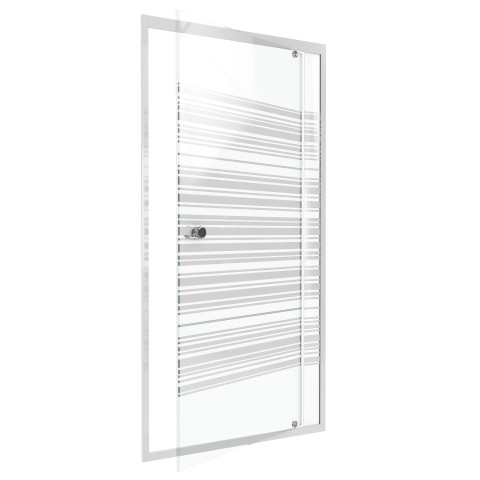 Paroi porte de douche à ouverture frontale - Infinity Lines Front - Dimensions au choix