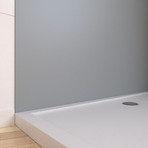 Panneau mural de douche silver en aluminium - 120 x 210 cm - wall'it silver 120 Aurlane - FAC707