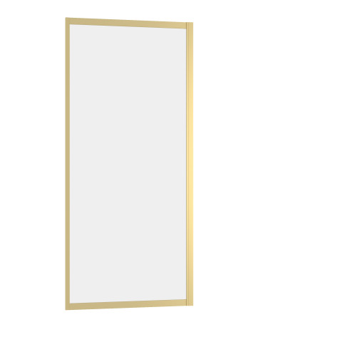 Paroi de retour 80x200cm - profilés or doré brossé - verre trempé 6mm - goldy crush Aurlane - FAC959