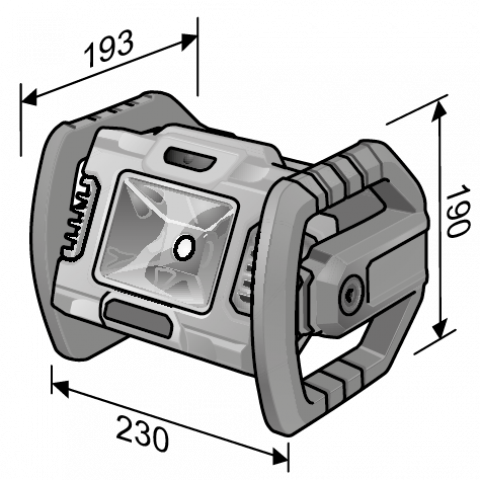 Projecteur de chantier led 18v cl 2000 18.0 flex - sans batterie ni chargeur - 472921