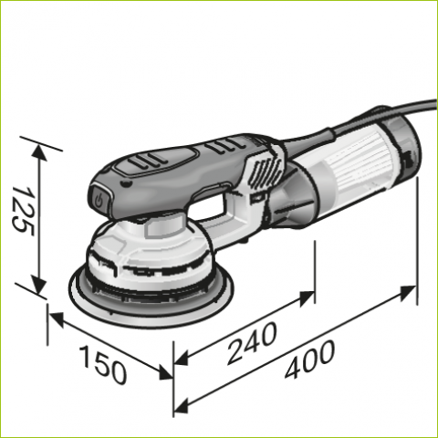 Kit ponceuse ore 5-150 ec - 501654