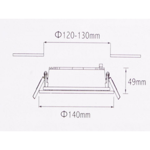 Spot encastrable led cob 15w 80 rond - couleur eclairage au choix