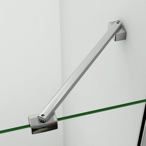 Cabine de douche à charnière accès d'angle verre anticalcaire - Dimensions au choix