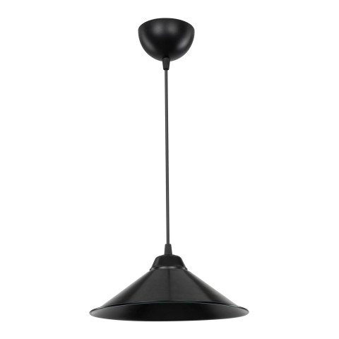 Lustre lampe lumière suspendu suspension en plastique hauteur 48 cm e27 noir helloshop26 03_0007501