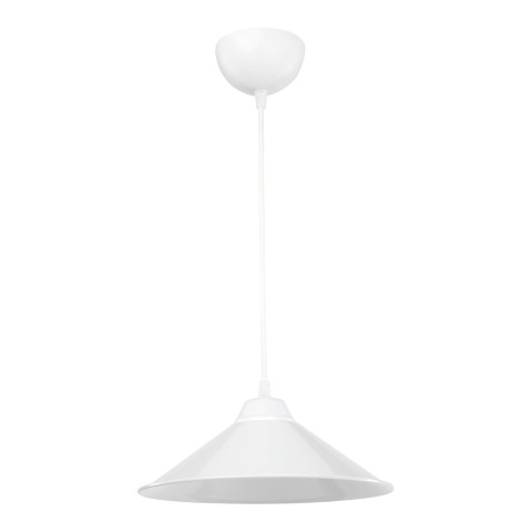 Lustre lampe lumière suspendu suspension en plastique hauteur 48 cm e27 blanc helloshop26 03_0007499