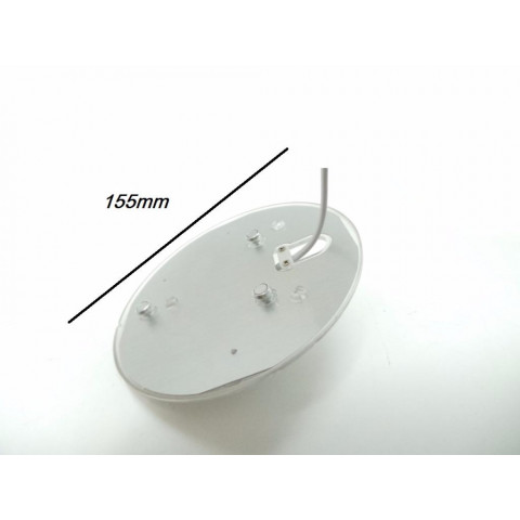 Tube led t9 16w 220v 120 plaque circulaire plafond ø155 - couleur eclairage au choix