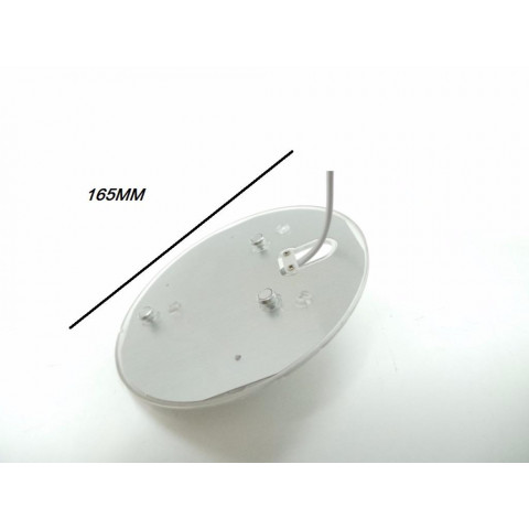 Tube led t9 20w 220v 120 plaque circulaire plafond ø165 - couleur eclairage au choix