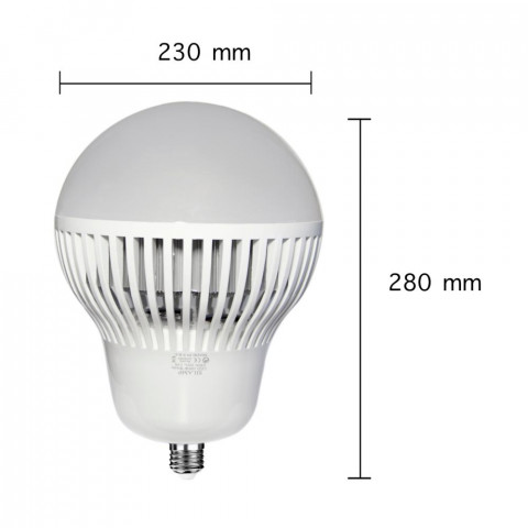 Ampoule led e40 l8 cloche 100w 220v 120 - couleur eclairage : blanc froid 6000k - 8000k