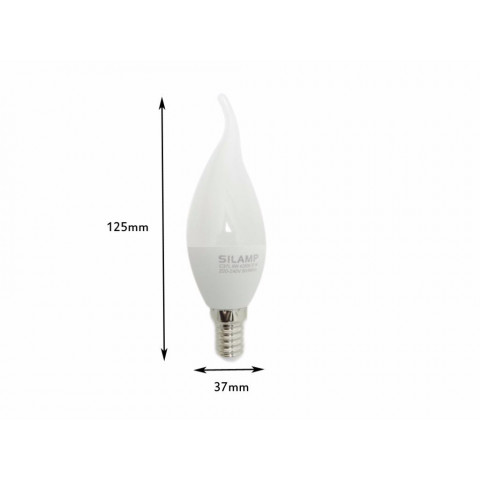Ampoule led e14 flamme cob 6w 220v 360 - couleur eclairage au choix