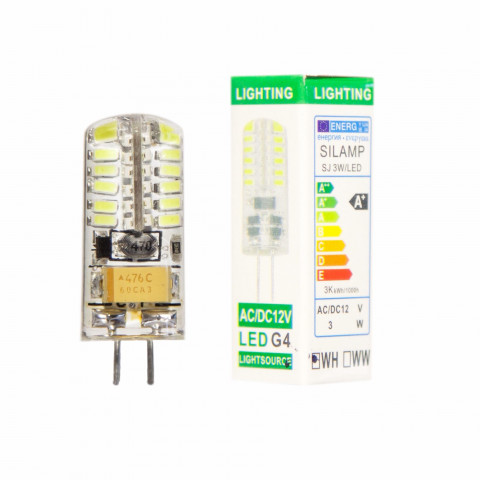 Ampoule led g4 smd2835 3w 12v 360 48led - couleur eclairage au choix