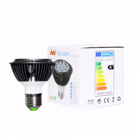 Ampoule led e27 par30 15w 220v 12led 24 - couleur eclairage au choix