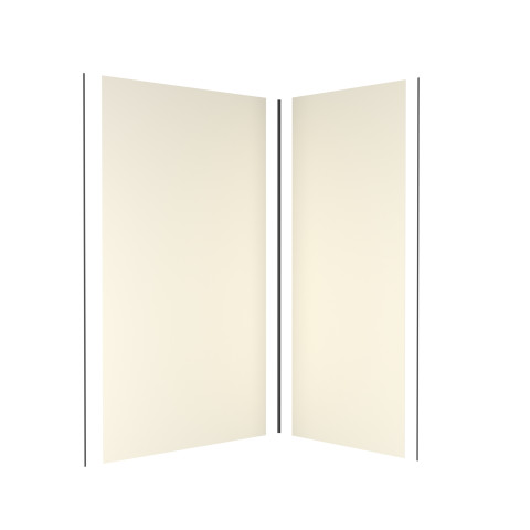 Pack panneaux muraux wall'it ivoire - 90x120x210cm + 2 profilés de finition noir mat + 1 profilé d'angle noir mat Aurlane - PACP263