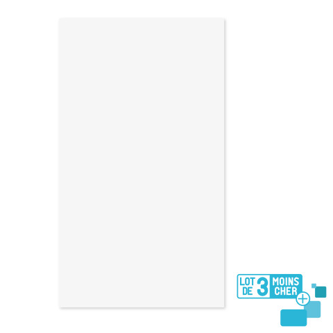 Lot de 3 panneaux muraux pour salle de bains en aluminium blanc - 120x210cm - wall'it