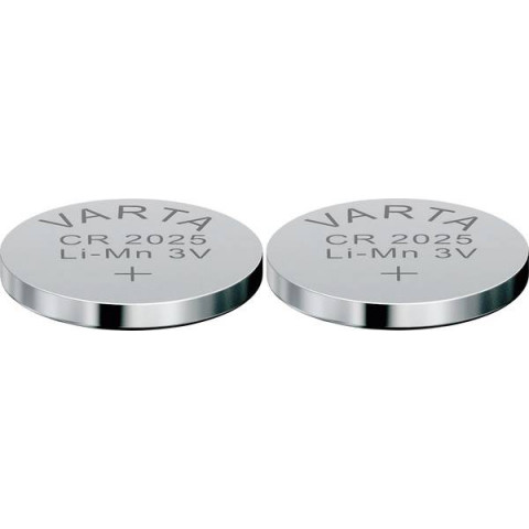 Pile ronde lithium 3v cr2025 varta - blister de 2 - 6025101402