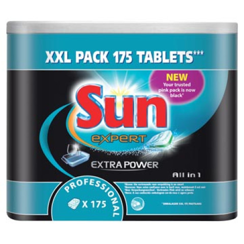 Tablettes pour lave-vaisselle SUN PROFESSIONAL Tout en 1 - pack XXL 175 doses de lavage - 7521434