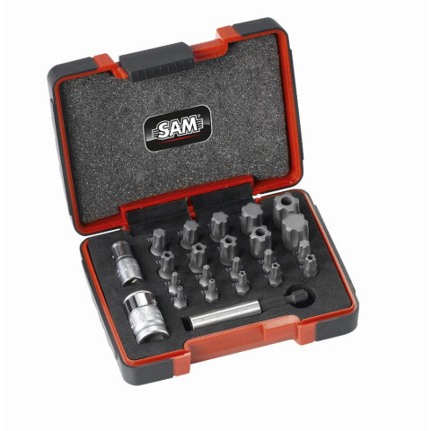 Coffret 23 embouts torx plus et adaptateurs SAM - EMB23CX
