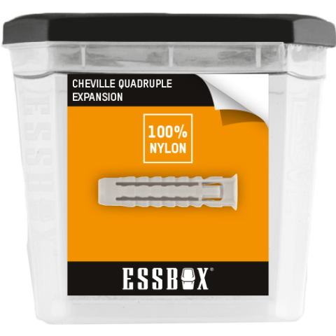 Cheville ESSBOX SCELL-IT Nylon - Galaxy - Ø6 mm x 30 mm - Boite de 100 - EX-91011406