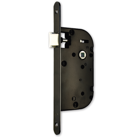 Coffre axe 40 NF MV5 métalux clé L droite noir même variure EURO-ELZETT - sans gache réversible - G840E077K4