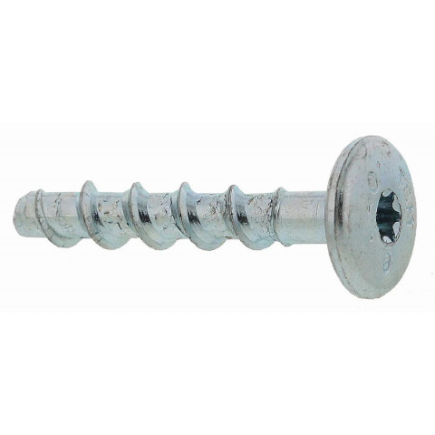Boîte 100 vis béton tapcon dome tête bombée large 6x40/5 spit - ø6 - l.40 - épais.max.5 - 058783